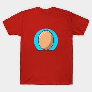 Egg Cartoon Vector Icon Illustration T-Shirt